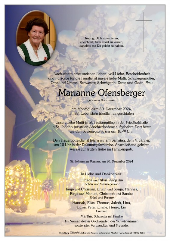 Marianne Ofensberger