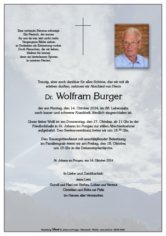 Dr. Wolfram Burger